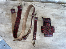 Load image into Gallery viewer, Custom EMS Radio Strap and Holster - Embossed Leather