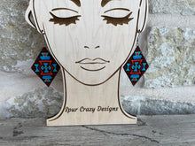 Load image into Gallery viewer, close up of model with Texas Sunset earrings