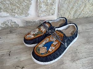Gnome and Daisies Ladies Shoes