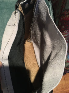 Gray Cowhide Shoulder Bag