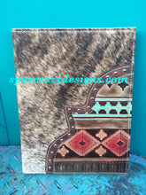 Load image into Gallery viewer, Personalized Monogram Leather Covered Portfolio (Partially Covered)