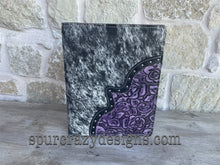 Load image into Gallery viewer, Personalized Monogram Leather Covered Portfolio (Partially Covered)