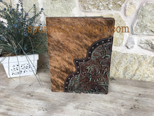 Load image into Gallery viewer, Personalized Monogram Leather Covered Portfolio (Fully Covered)